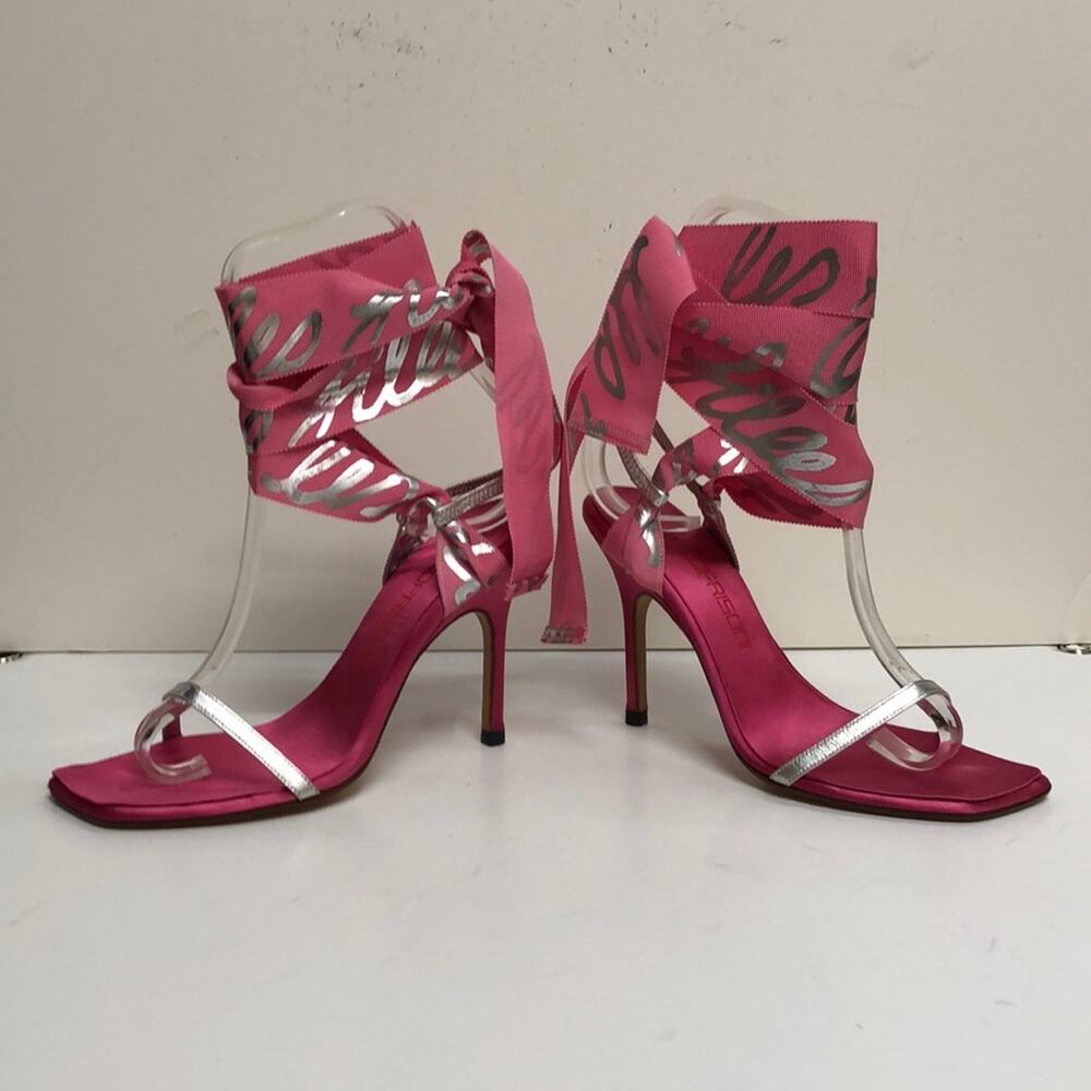 Bruno Frisoni Made in Italy Pink Satin Sandal